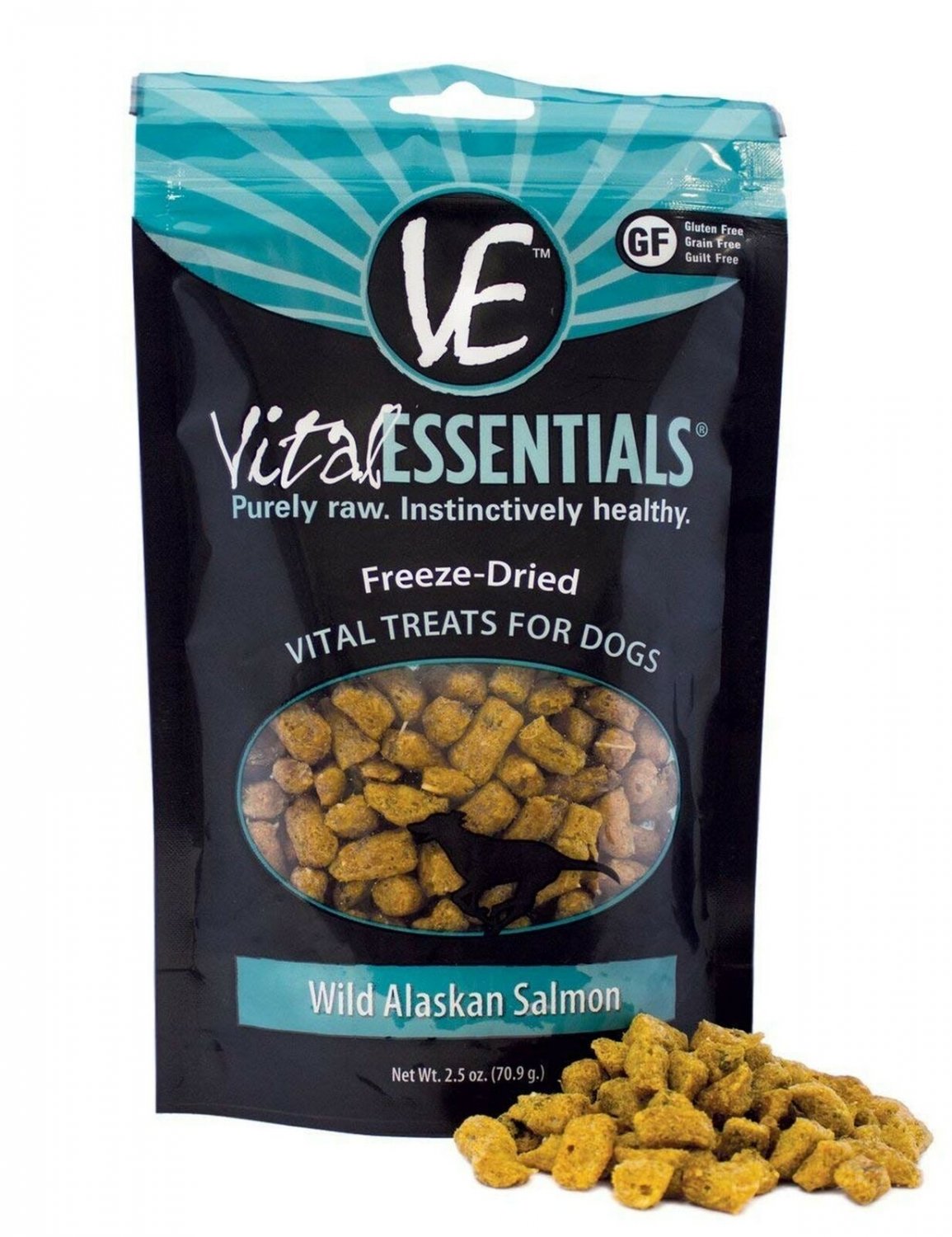 Vital Essentials Freeze-Dried Grain Free Limited Ingredient Dog Treats Salmon