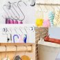 Soqool Stainless Steel Hooks Shower Curtain Rings- 12 Pack S Shaped Hanger Cl...