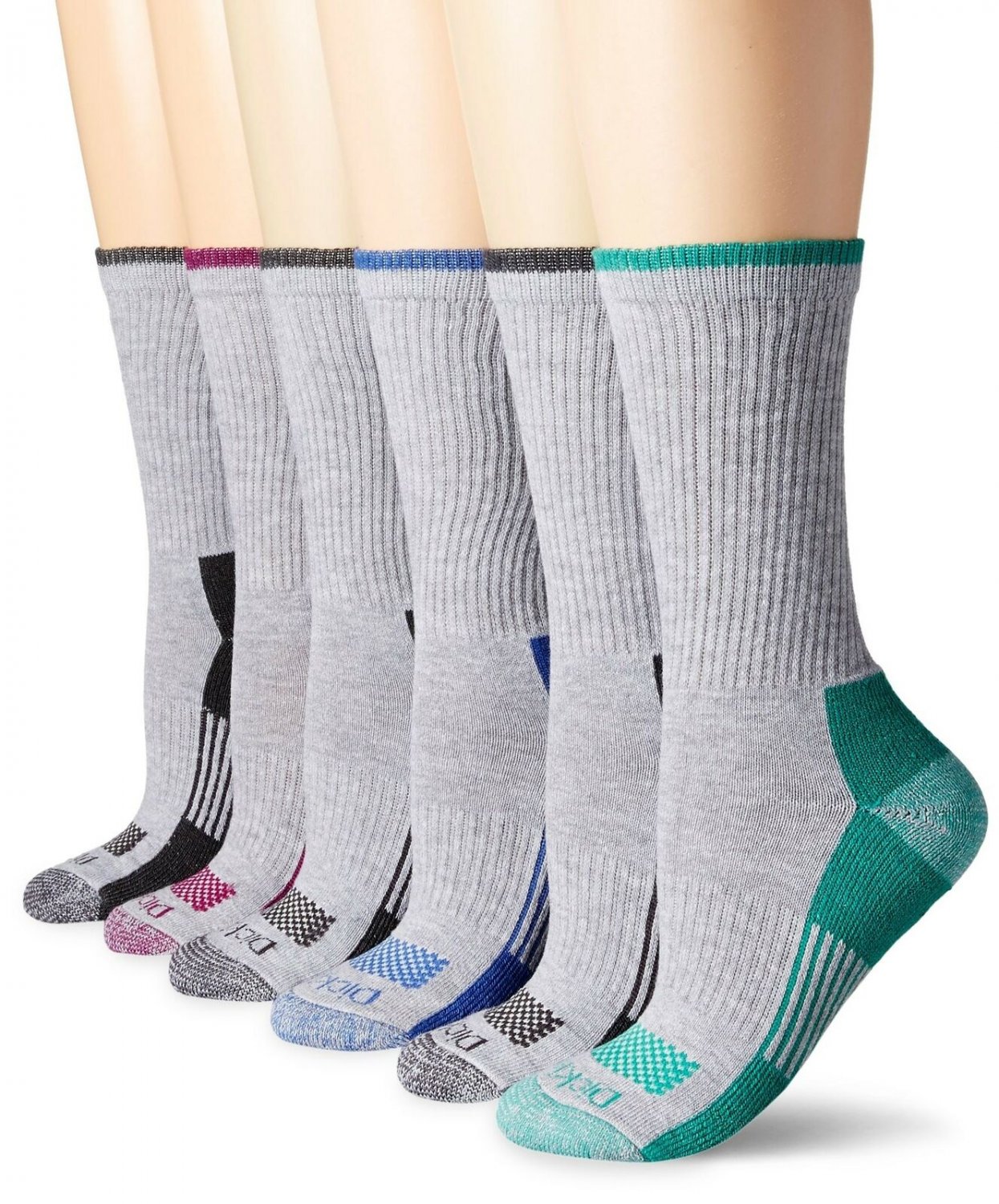 Dickies Women's Dritech Advanced Moisture Wicking Crew Sock (6/12 Packs)