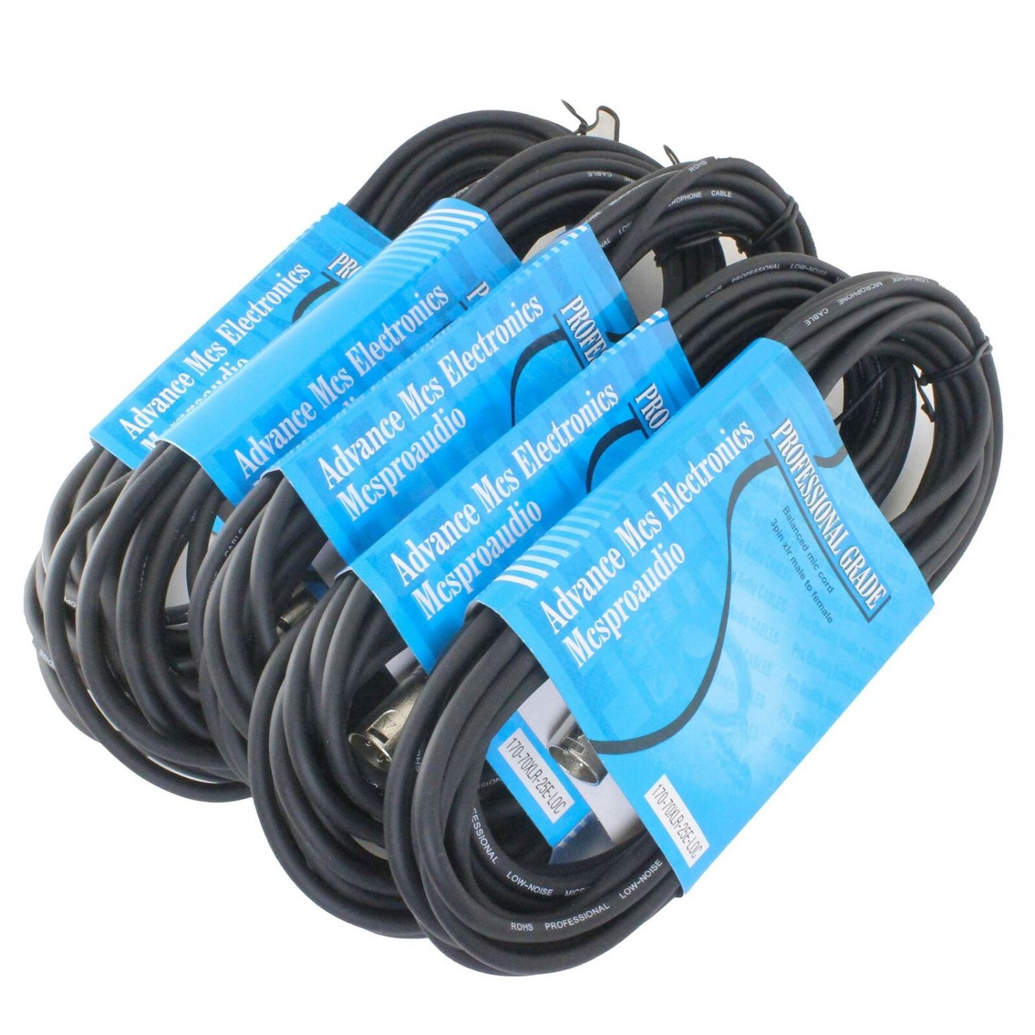 MCSproaudio  XLR CABLE 25FT Low Z Male to Female 3 Pin XLR Mic Microphone Cab...