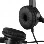 AGPtEK 2.5mm Dual Ear Call Center Telephone Headphone, 6FT Noise Cancelling B...