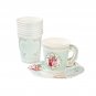 Talking Tables TS6-CUPSET Disposable Truly Scrumptious Party Vintage Floral T...