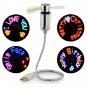 (New RGB version) USB LED RGB Programmable Fan for PC Laptop Notebook Desktop...
