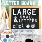 Felt Letter Board 10x10 | +690 PRE-Cut Letters +Stand +Sorting Tray | (Black)...