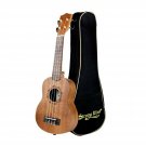 Soprano Ukulele Mahogany 21 inch Hawaiian Ukelele 4-String Starter With Case ...