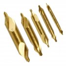Naiyong Tools 5 Lathe Mill CENTER DRILL COUNTERSINK Bit Tooling SET , M35 HSS...