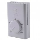 Stelpro SWT2F Double Pole Electric Heater Wall Thermostat, White