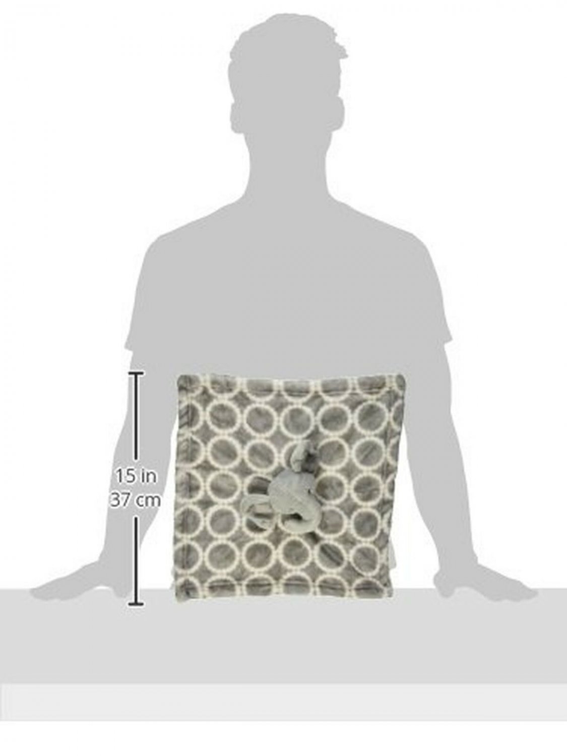 Hudson Baby Unisex Baby Security Blanket, Gray Elephant, One Size