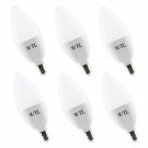 E12 LED Candelabra Bulb, 60W Equivalent 2700K Warm White and 6W 550LM Non-Dim...