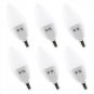 E12 LED Candelabra Bulb, 60W Equivalent 2700K Warm White and 6W 550LM Non-Dim...