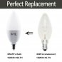 E12 LED Candelabra Bulb, 60W Equivalent 2700K Warm White and 6W 550LM Non-Dim...
