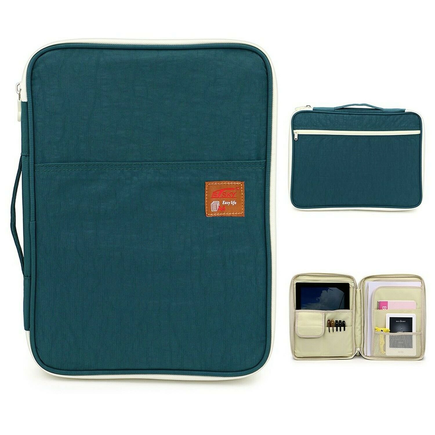 BTSKY Multi-Functional A4 Document Bags Portfolio Organizer-Waterproof Travel...