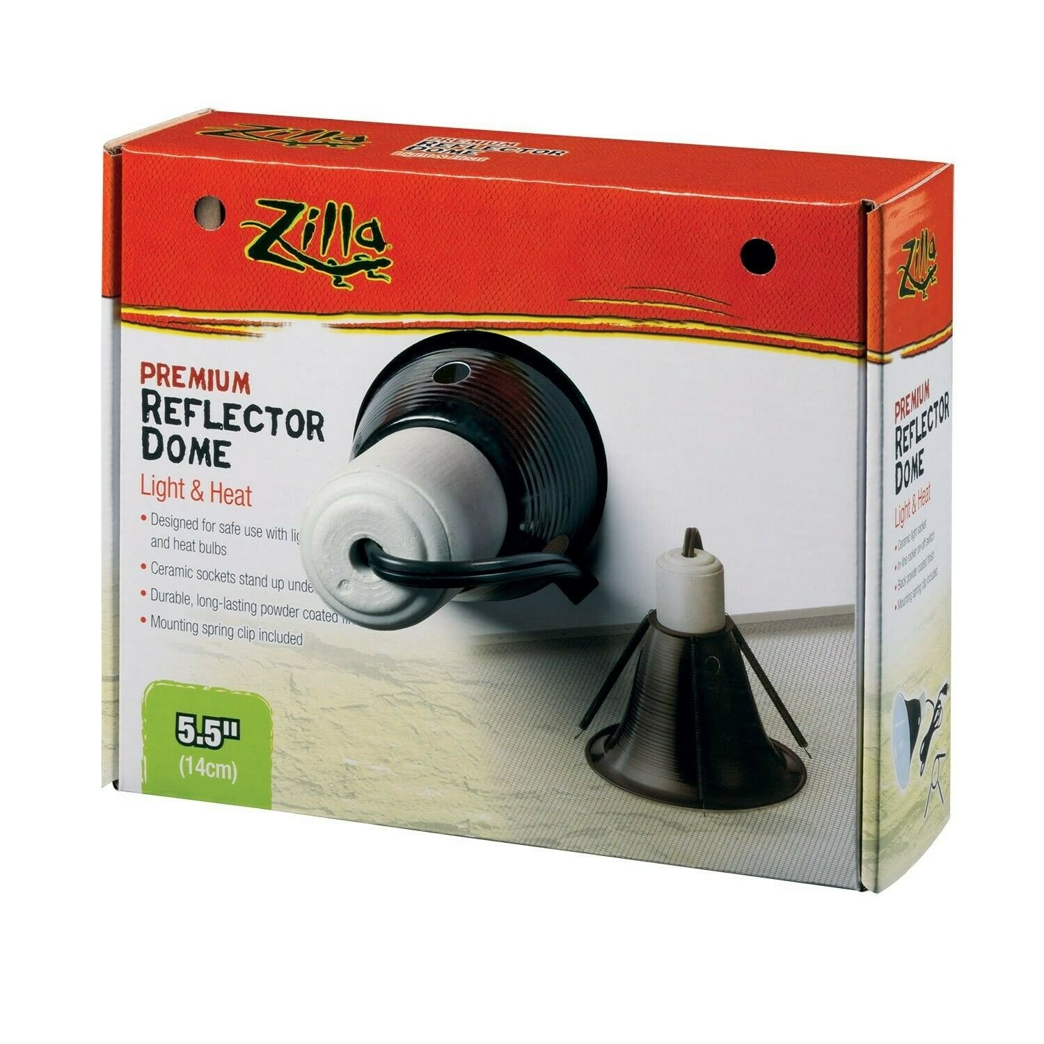 Zilla Premium Reflector Domes 5.5 Inch Black