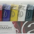 Art Advantage 4-Ounce Tube Acrylic Paint Set, 6 Color, Primary