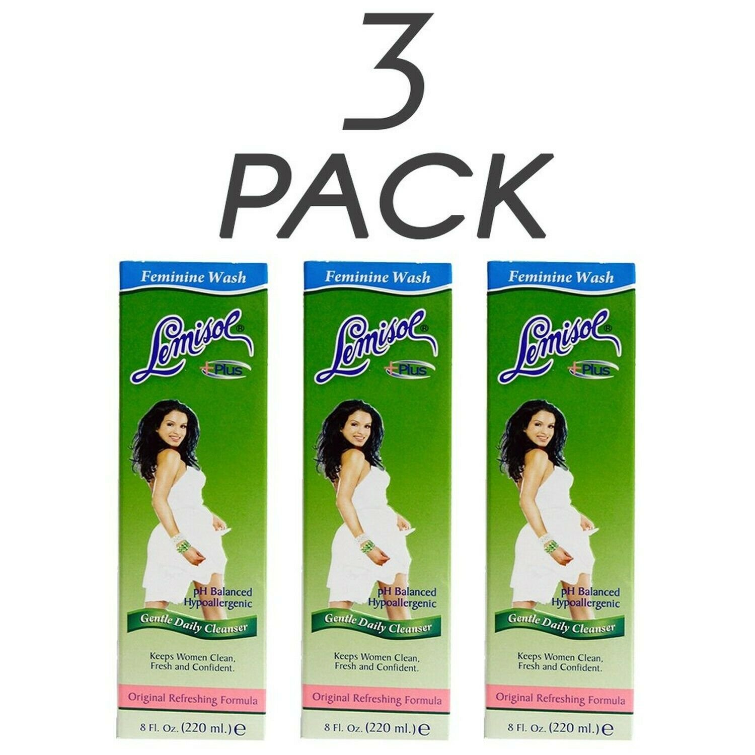 Lemisol Plus, Gentle Daily Feminine Cleanser, Original Refreshing Formula - 8...