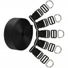 Coopay 1.5 inch Plastic Buckles Kit Include 5 Yards Black Nylon Webbing Strap...