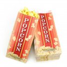 100 Popcorn Serving Bags - Pinch Bottom Paper Bag Style 100