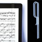 Music Stand Page Holder- Clear Grip 2-pack