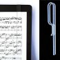 Music Stand Page Holder- Clear Grip 2-pack