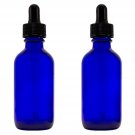 Greenhealth - Pack of 2 - Cobalt Blue Glass Bottle 2oz with Glass Dropper