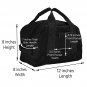 12" Mini Two Tone Duffle Bag Black
