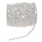 KUPOO 99 ft Clear Crystal Like Beads by the roll - Wedding Decorations (Color...