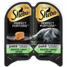 Sheba Perfect Portions Pate Wet Cat Food Trays Turkey