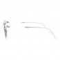 SA106 Retro Clear Frame Keyhole Mirrored Lens Sunglasses Silver Mirror