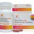 vH essentials Probiotics with Prebiotics and Cranberry Feminine Health Supple...