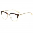 Shiratori Classic Vintage Retro Half Frame Horn Rimmed Clubmaster Optics 50mm...