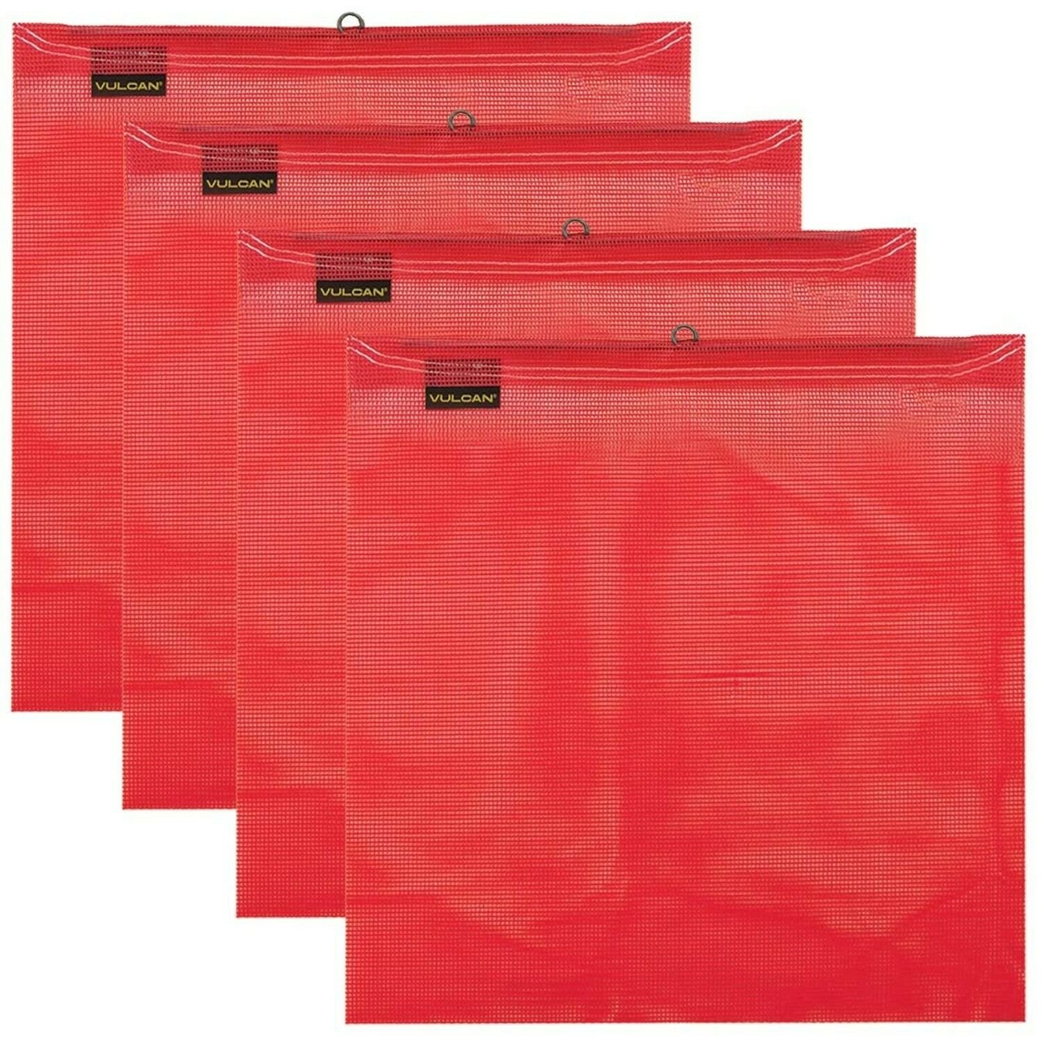 Vulcan Brands Red Safety Flag with Wire Loop for Wide and Oversize Load Marki...