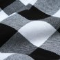 Aneco 2 Pack Table Runner Cotton Checkered Table Runner Trendy Modern Plaid D...