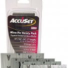 AccuSet A109809 Variety Pack 23-Gauge Galvanized Micro Pin (2,500 per Box)