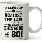 80th Birthday Gifts For Women Eighty Years Old Men Gift Happy Funny 80 Mens W...
