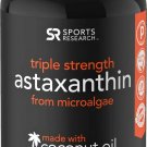 Triple Strength Astaxanthin (12mg) with Organic Coconut Oil for Better Absorp...