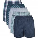 Gildan Men's Woven Boxer Underwear Multipack Medium Assorted Navy 5