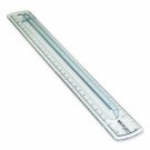 Westcott Finger Grip Ruler, Smoke Plastic, Inches and Metric, 12-Inch  (00402)