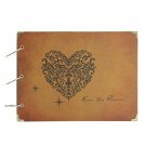 Photo Album,MAMACHU DIY Retro Photo Book Scrapbook Travel Memories Notebook,W...