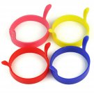 ILJILU 4 Pcs Kitchen Cooking Silicone Fried Oven Poacher Pancake Egg Poach Ri...