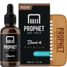 PREMIUM Unscented Beard Oil and Comb Kit for Thicker Facial Hair Grooming - T...
