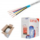 22/4 Solid 500FT Shielded Low Voltage Security Alarm Wire Cable Burglar Stati...