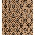 200 pcs Damask Paper Gift Bags Shopping Sales Tote Bags 6" x 9" Brown with Bl...