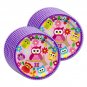 Patchwork Owl Birthday Party Supplies Set Plates Napkins Cups Tableware Kit f...