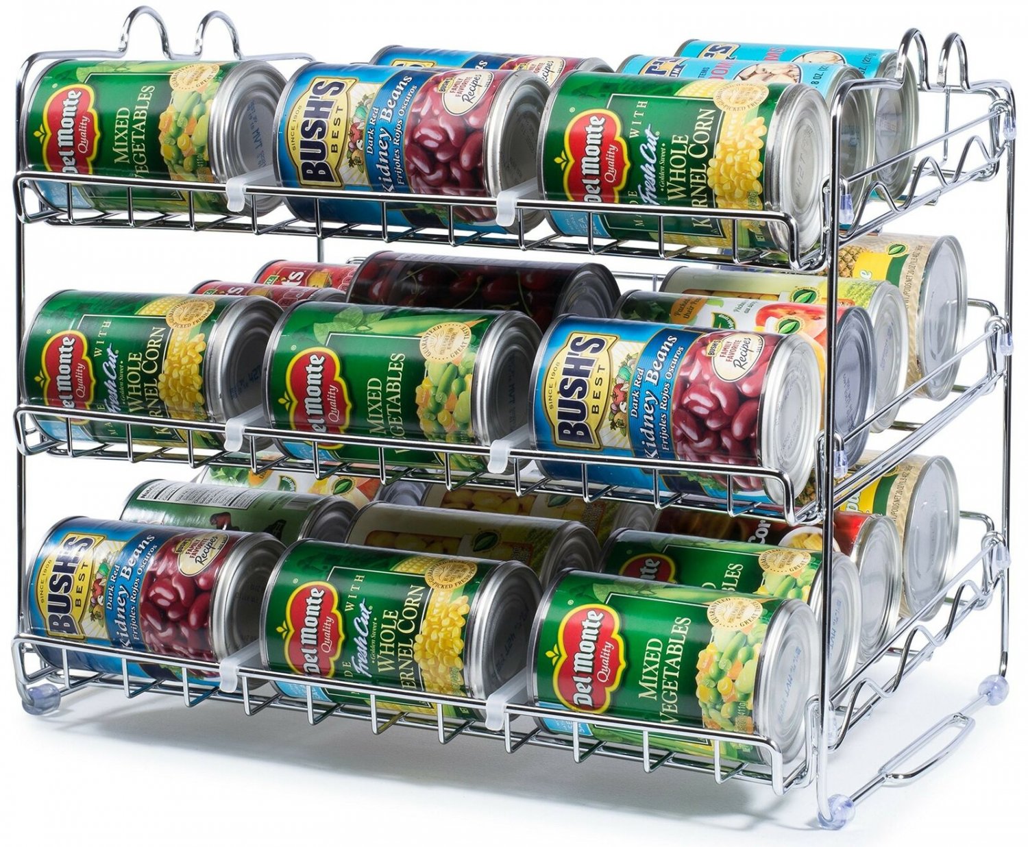 Stackable Can Rack Organizer, Storage for 36 cans - Great for the Pantry Shel...