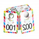 KUUQA Large Size Version Live Sale Number Tags Plastic Check Number Cards Reu...