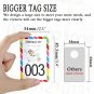 KUUQA Large Size Version Live Sale Number Tags Plastic Check Number Cards Reu...
