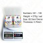 KUUQA Large Size Version Live Sale Number Tags Plastic Check Number Cards Reu...