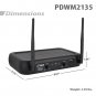 Dual Channel Wireless Microphone System - VHF Fixed Dual Frequency Wireless M...
