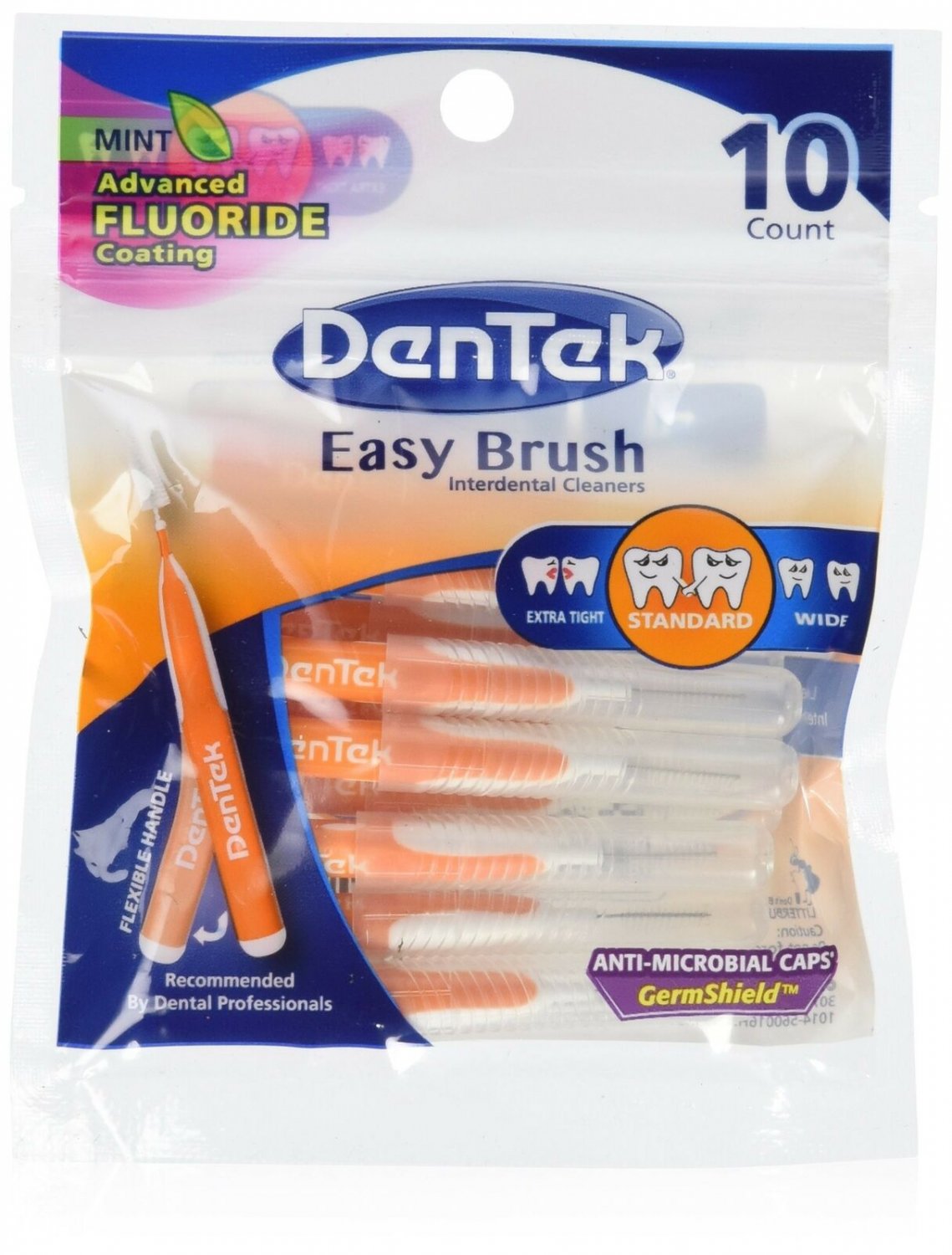 DenTek Easy Brush Interdental Cleaners | Brushes Between Teeth | Standard | M...