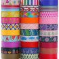 Ninico 30 Rolls Washi Tape Set - 10mm Wide, Colorful Flower Style Design, Dec...